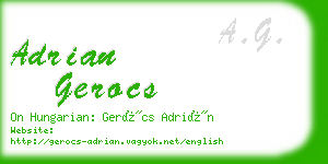 adrian gerocs business card